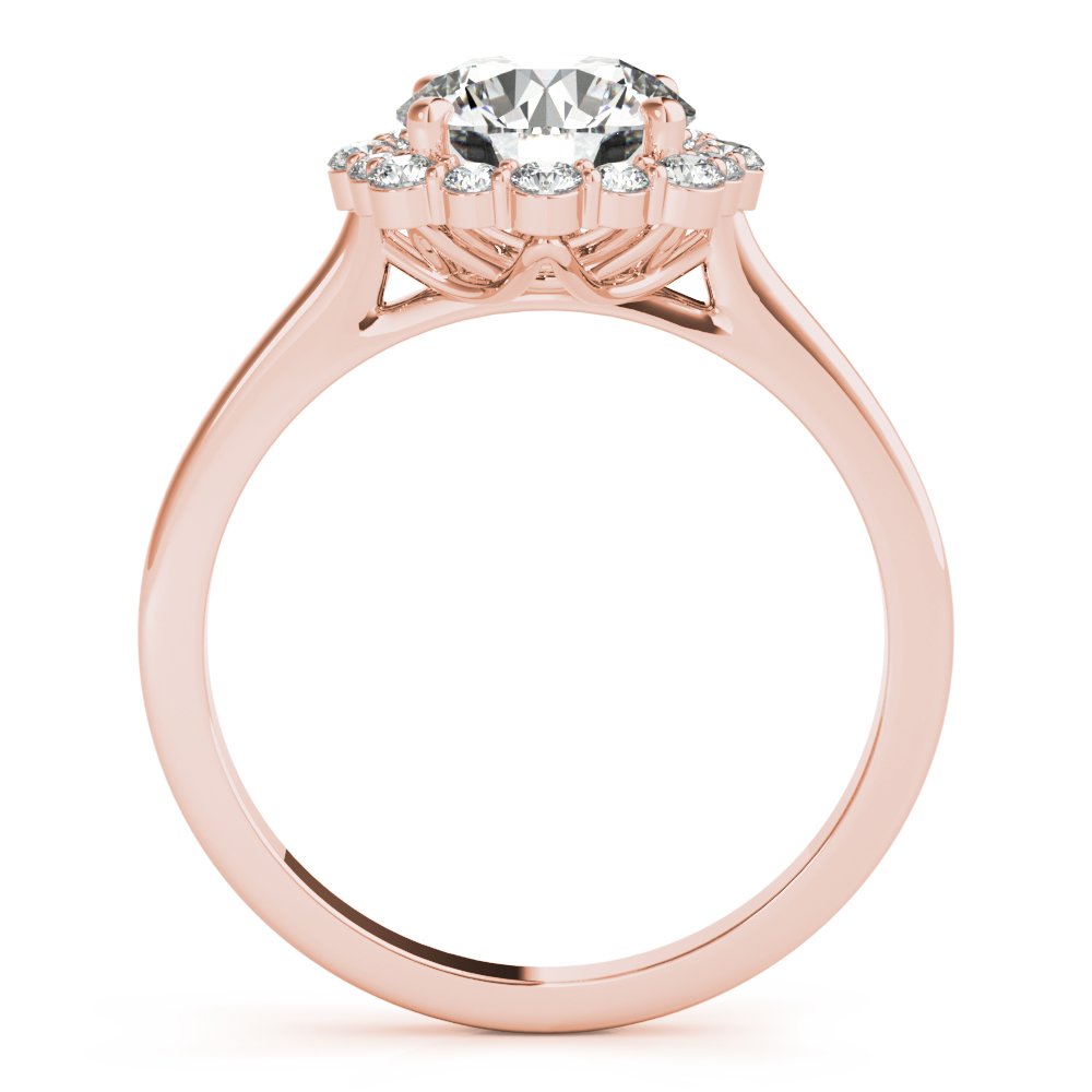 Joan Round Halo Engagement Ring