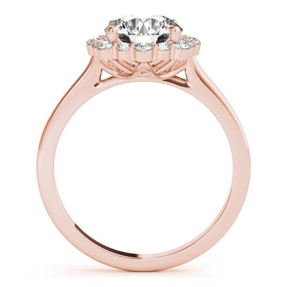 Joan Round Halo Engagement Ring