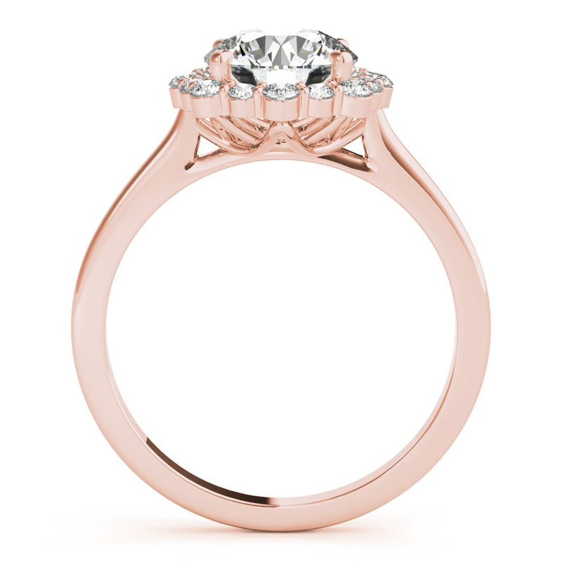 Joan Round Halo Engagement Ring