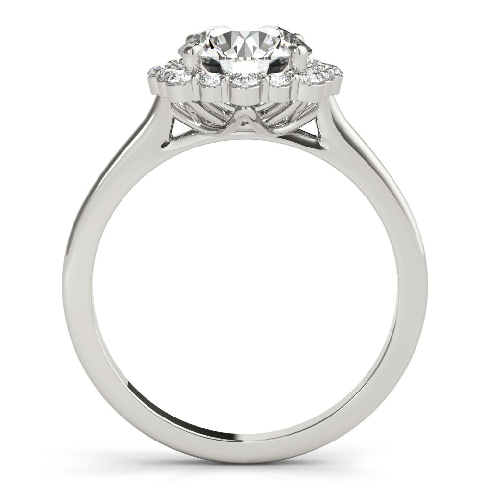 Joan Round Halo Engagement Ring