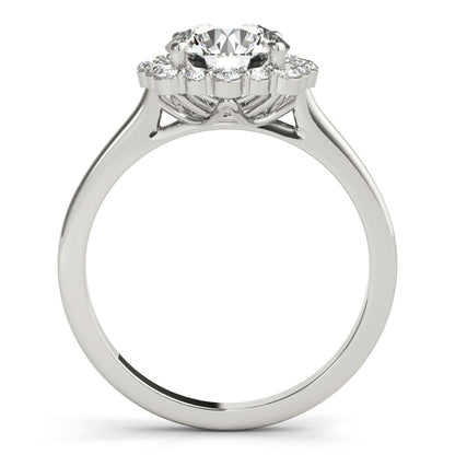 Joan Round Halo Engagement Ring