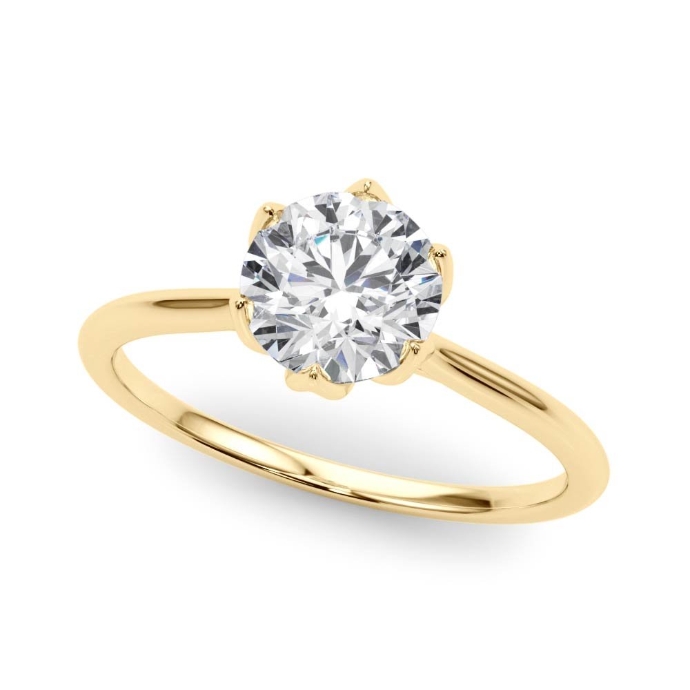 Ivana Round Solitaire Engagement Ring