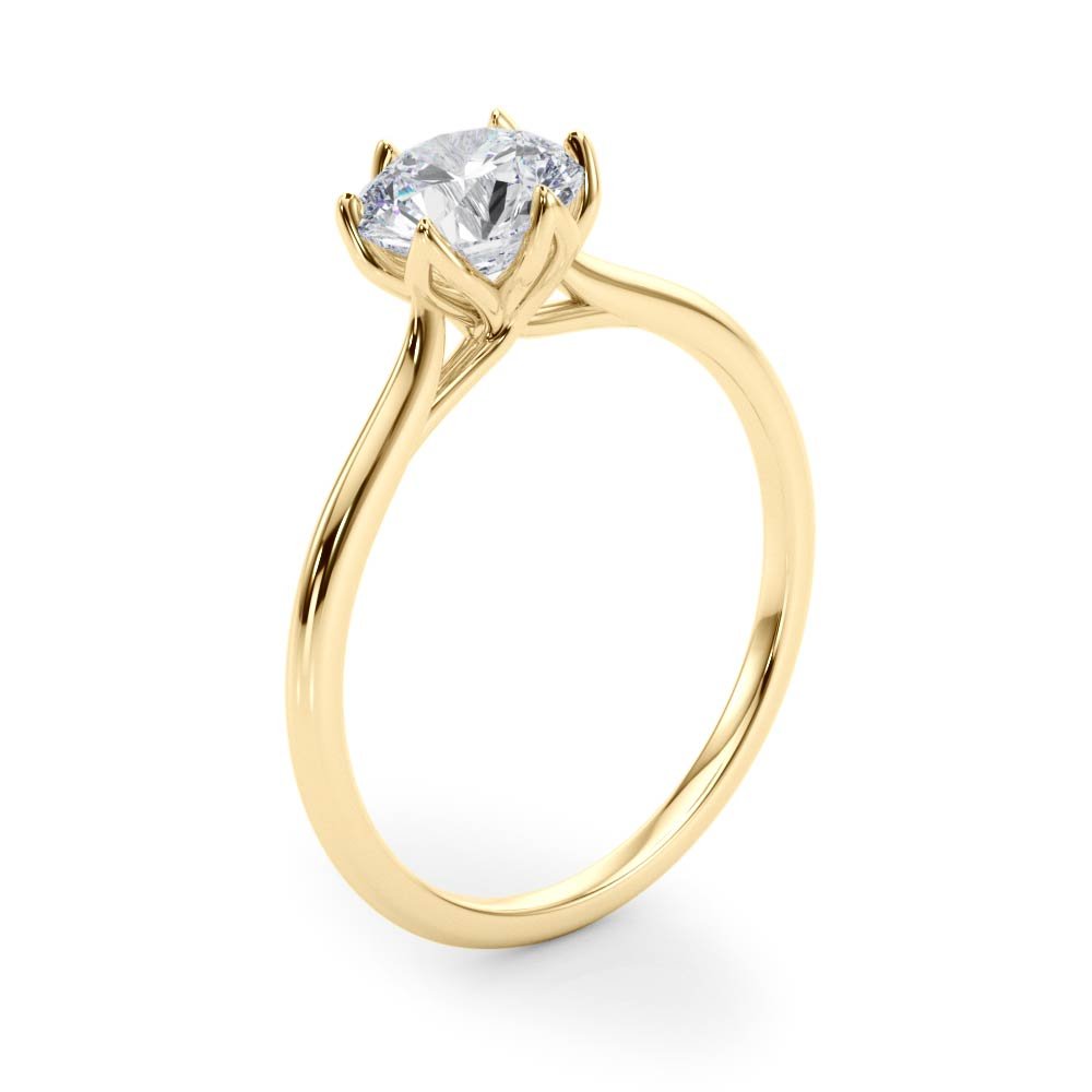 Ivana Round Solitaire Engagement Ring
