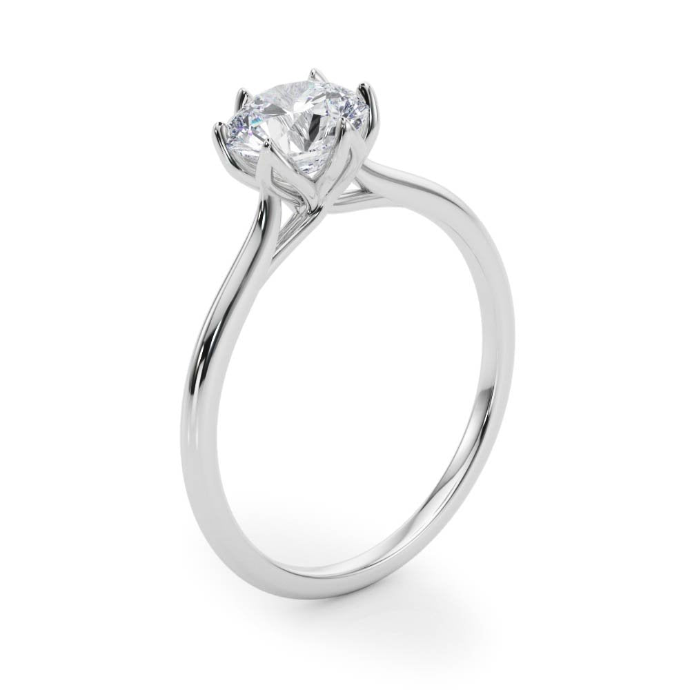 Ivana Round Solitaire Engagement Ring