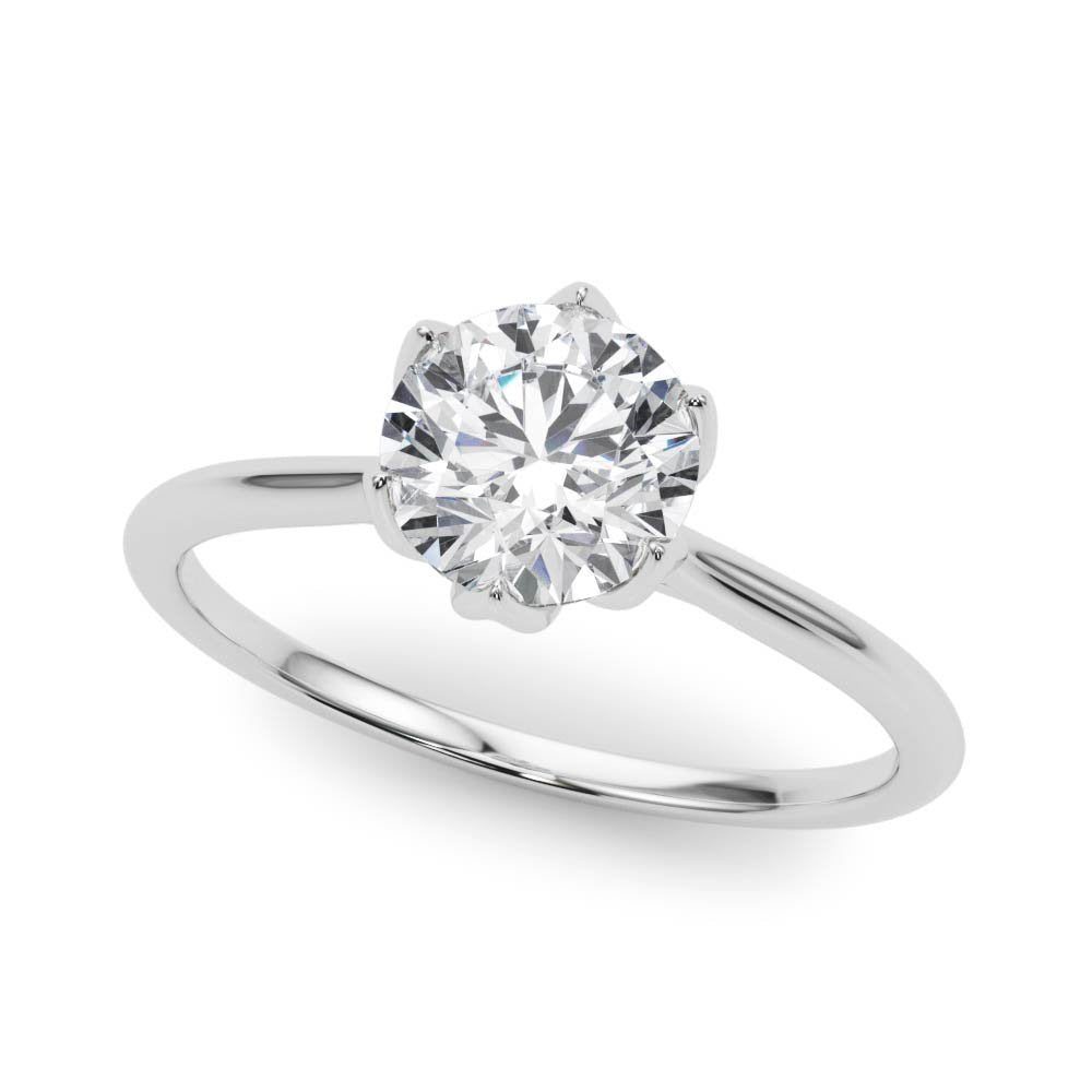 Ivana Round Solitaire Engagement Ring