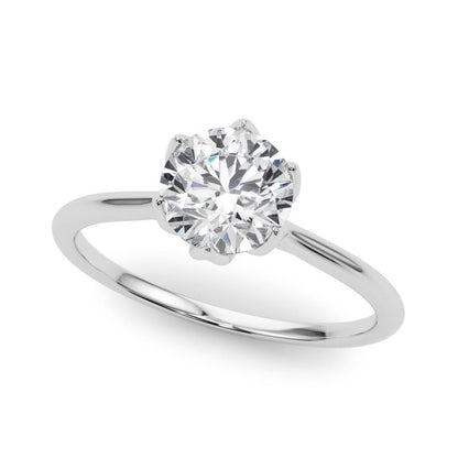 Ivana Round Solitaire Engagement Ring