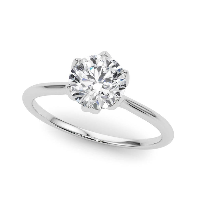 Ivana Round Solitaire Engagement Ring