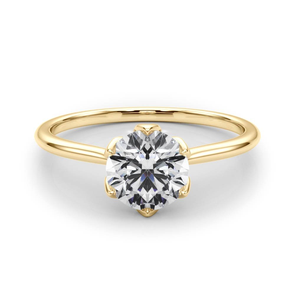 Ivana Round Solitaire Engagement Ring