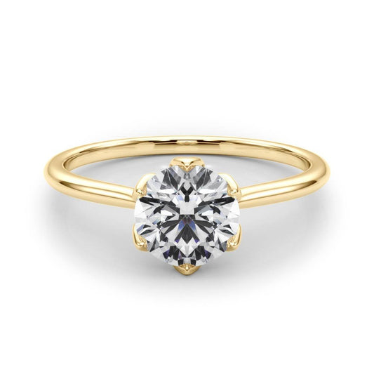 Ivana Round Solitaire Engagement Ring