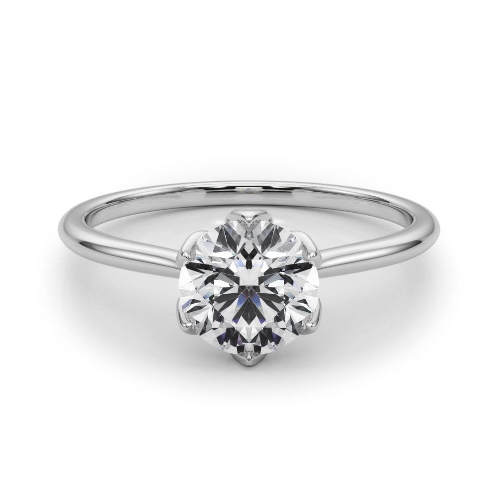 Ivana Round Solitaire Engagement Ring