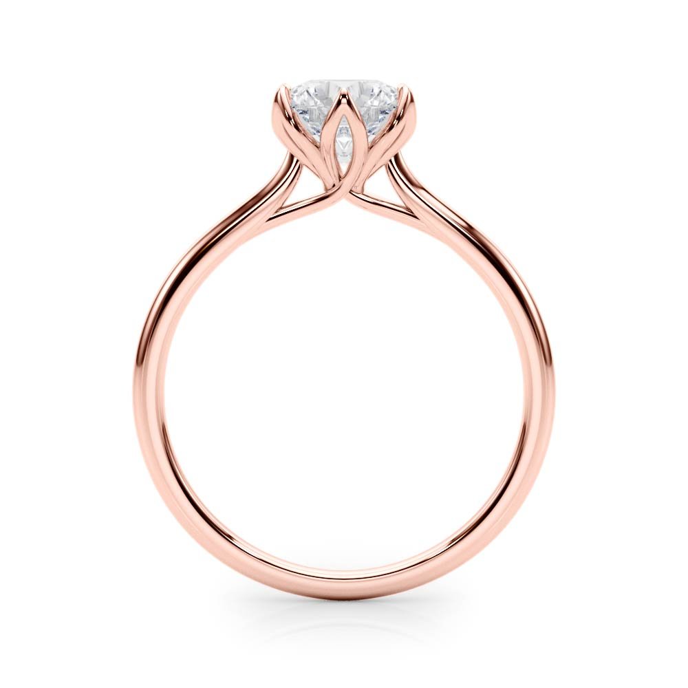 Ivana Round Solitaire Engagement Ring