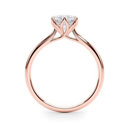 Ivana Round Solitaire Engagement Ring