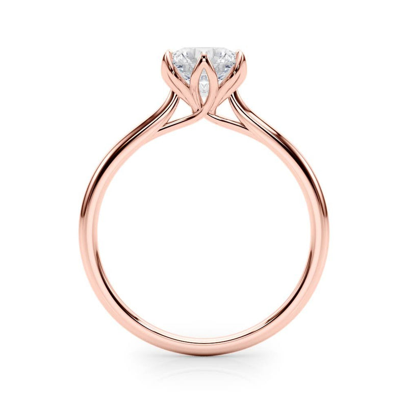 Ivana Round Solitaire Engagement Ring