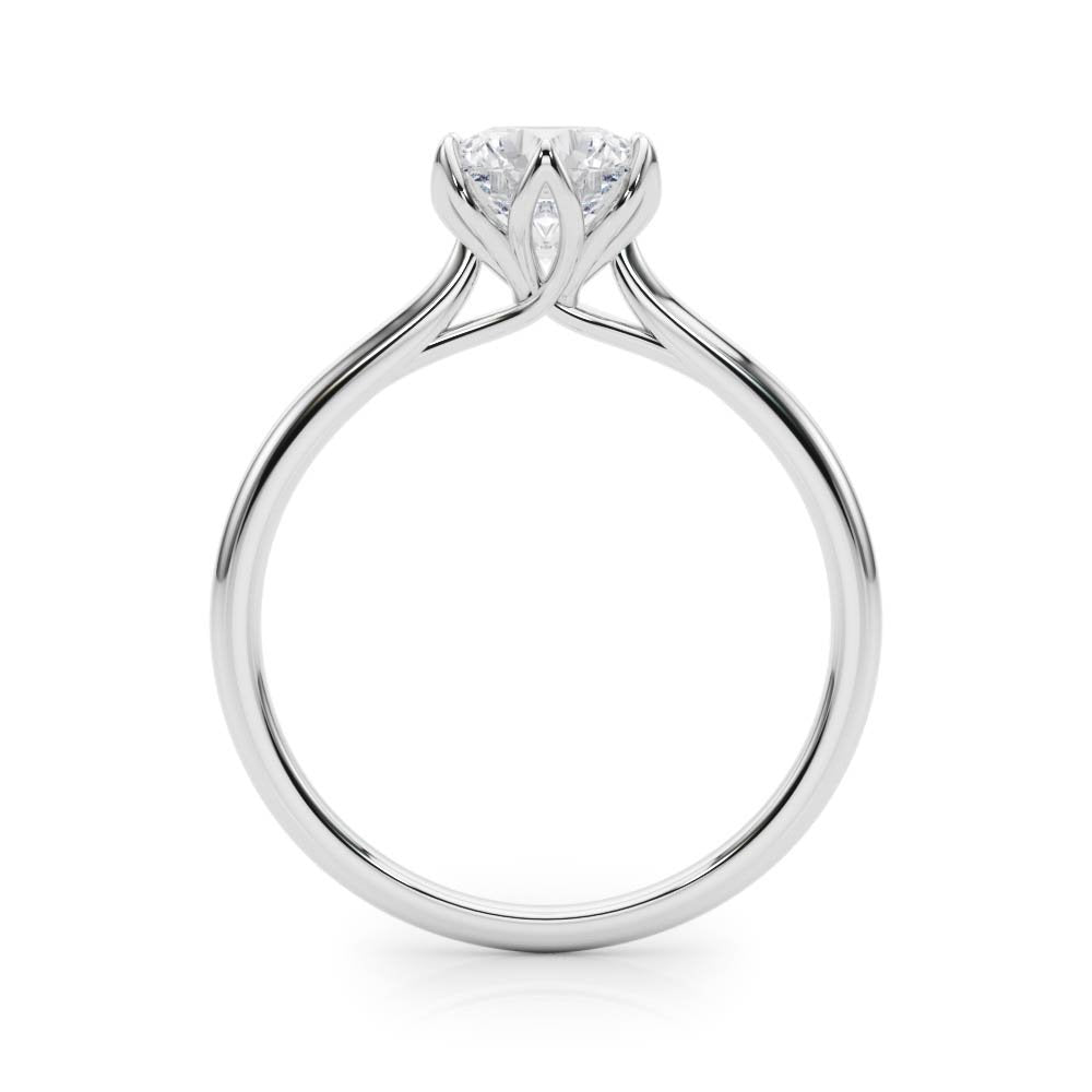 Ivana Round Solitaire Engagement Ring