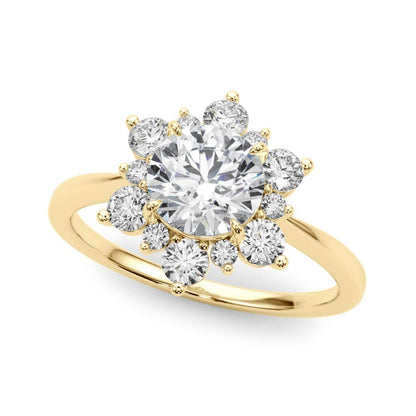 Isla Round Halo Engagement Ring