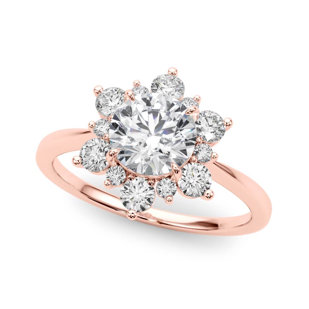 Isla Round Halo Engagement Ring