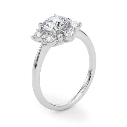 Isla Round Halo Engagement Ring