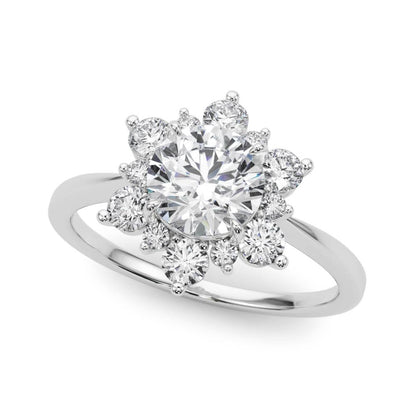 Isla Round Halo Engagement Ring