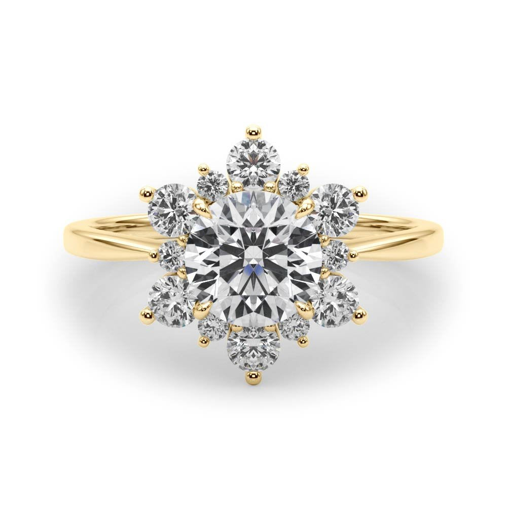 Isla Round Halo Engagement Ring