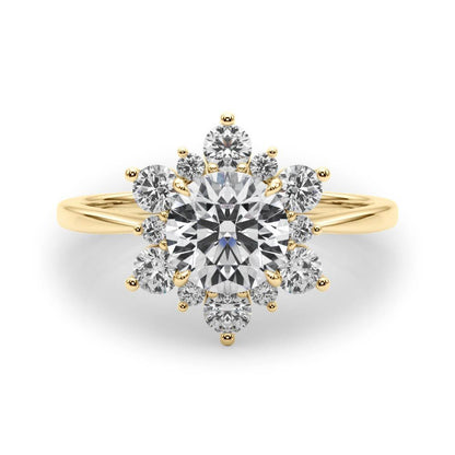Isla Round Halo Engagement Ring