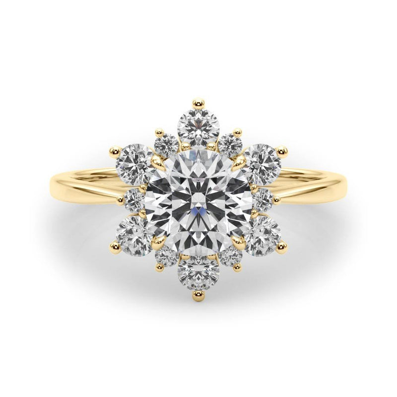 Isla Round Halo Engagement Ring