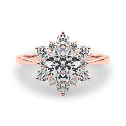 Isla Round Halo Engagement Ring