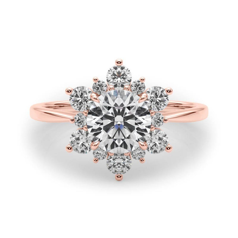 Isla Round Halo Engagement Ring