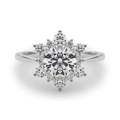Isla Round Halo Engagement Ring