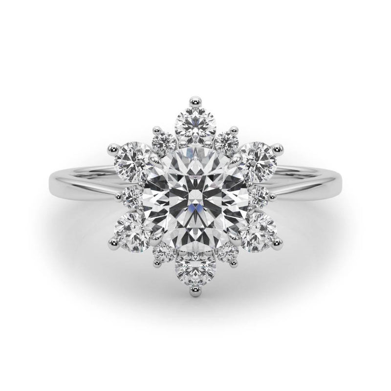 Isla Round Halo Engagement Ring