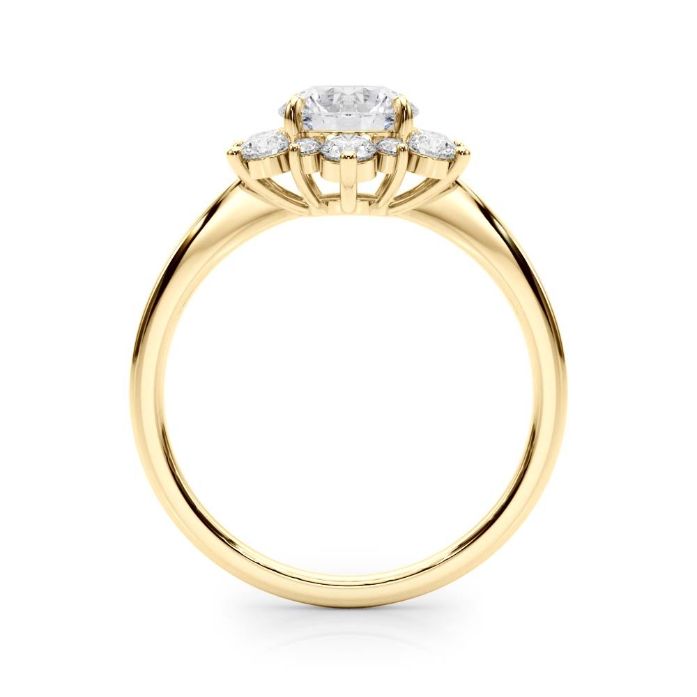 Isla Round Halo Engagement Ring
