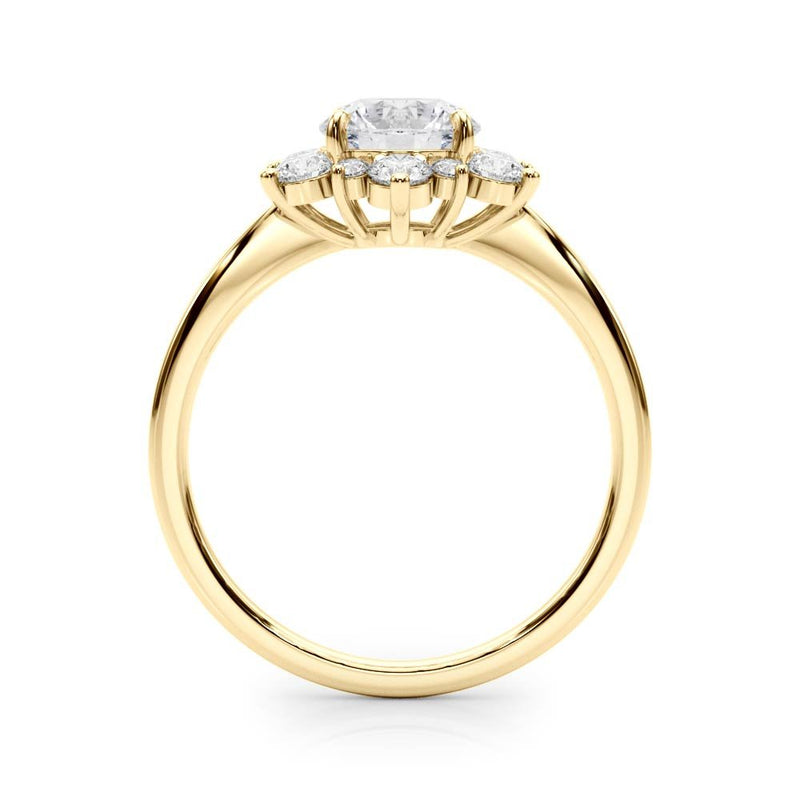 Isla Round Halo Engagement Ring
