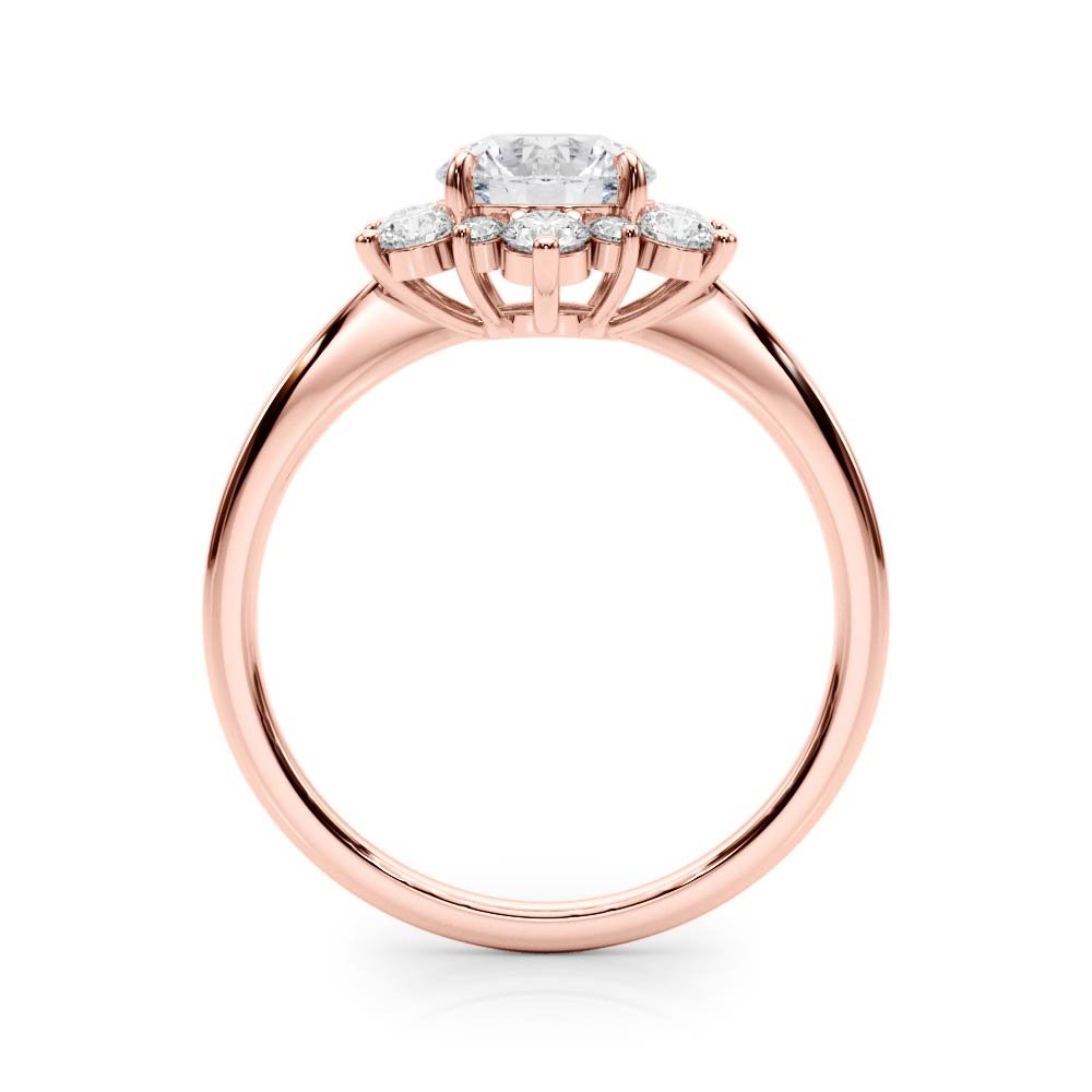Isla Round Halo Engagement Ring