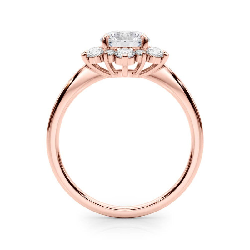 Isla Round Halo Engagement Ring