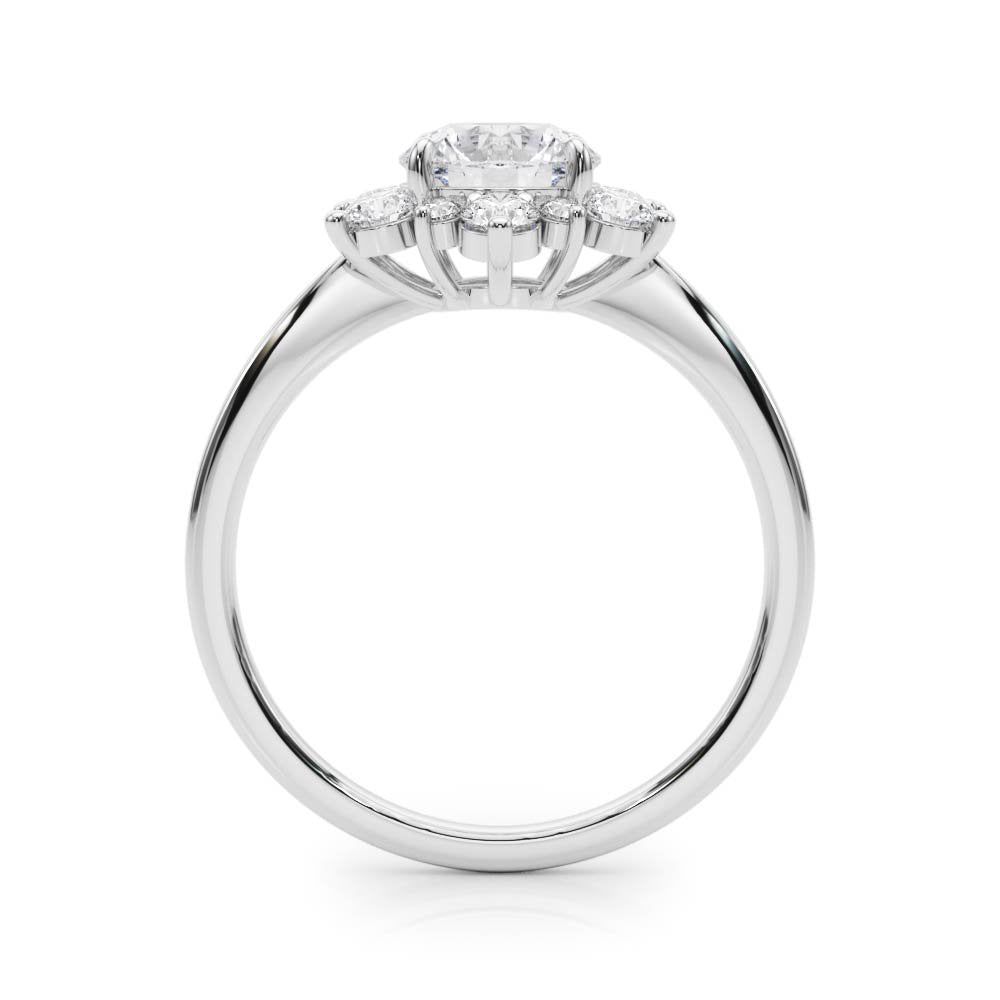 Isla Round Halo Engagement Ring