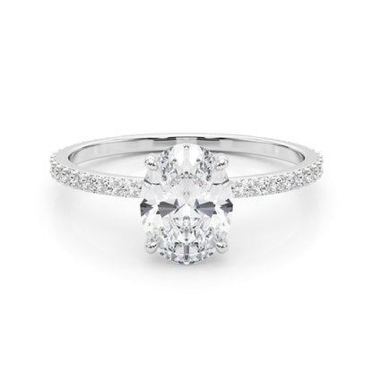 Gabriela Oval Hidden Halo Engagement Ring