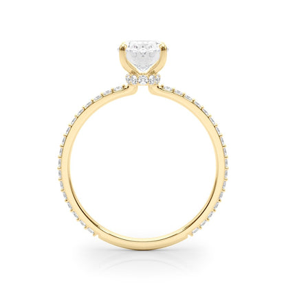 Gabriela Oval Hidden Halo Engagement Ring