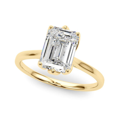 Faye Emerald Cut Solitaire Engagement Ring
