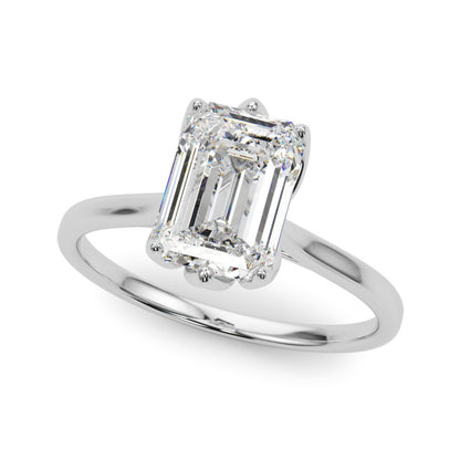 Faye Emerald Cut Solitaire Engagement Ring