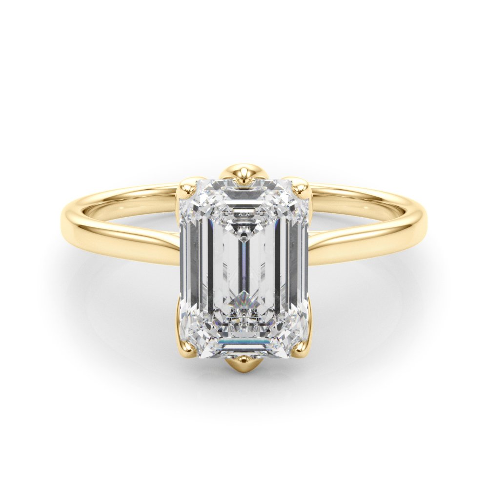 Faye Emerald Cut Solitaire Engagement Ring