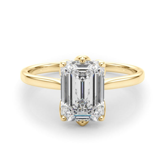 Faye Emerald Cut Solitaire Engagement Ring
