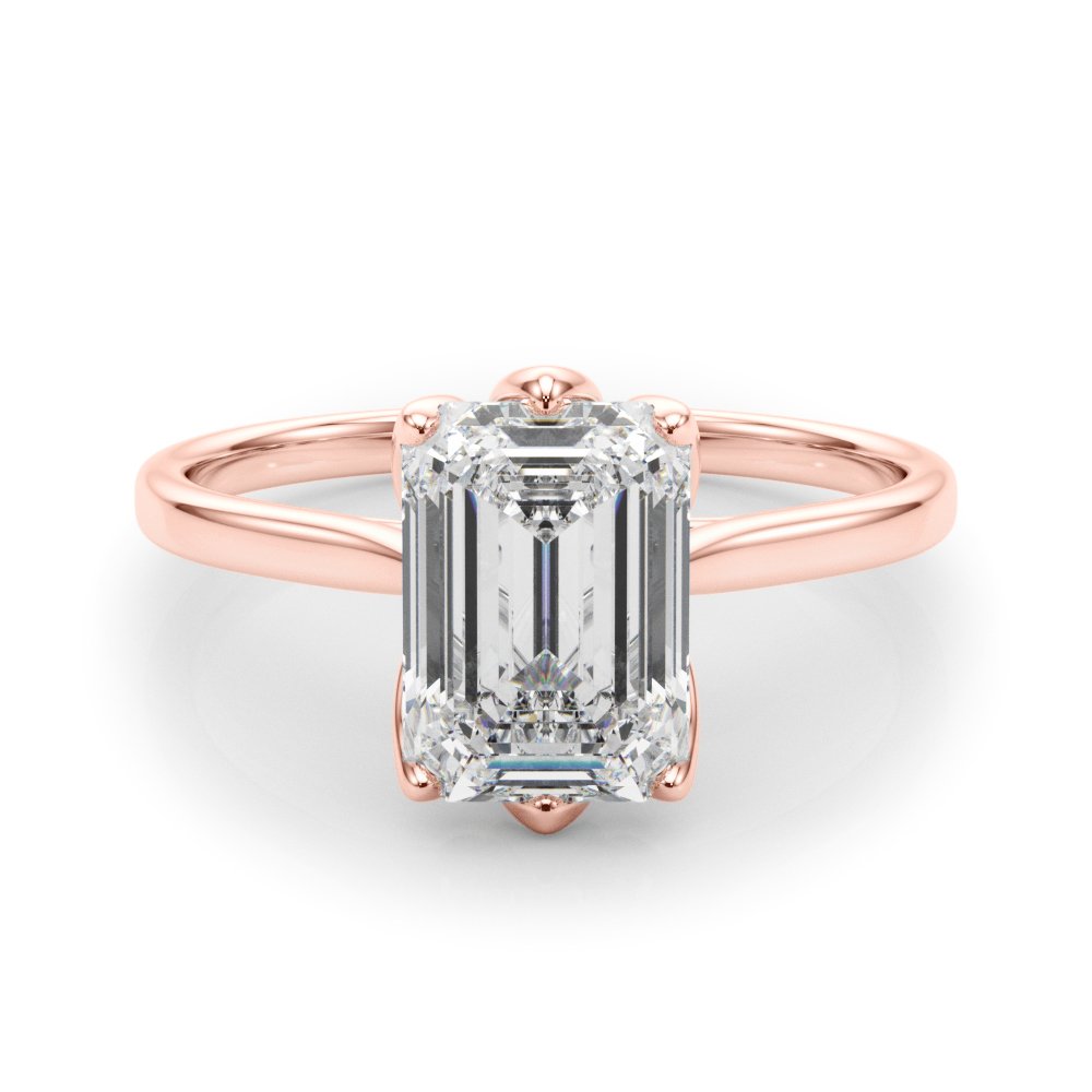 Faye Emerald Cut Solitaire Engagement Ring