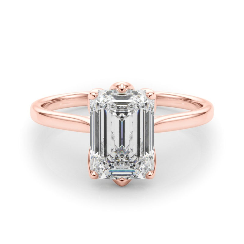 Faye Emerald Cut Solitaire Engagement Ring
