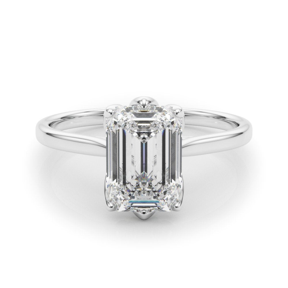 Faye Emerald Cut Solitaire Engagement Ring