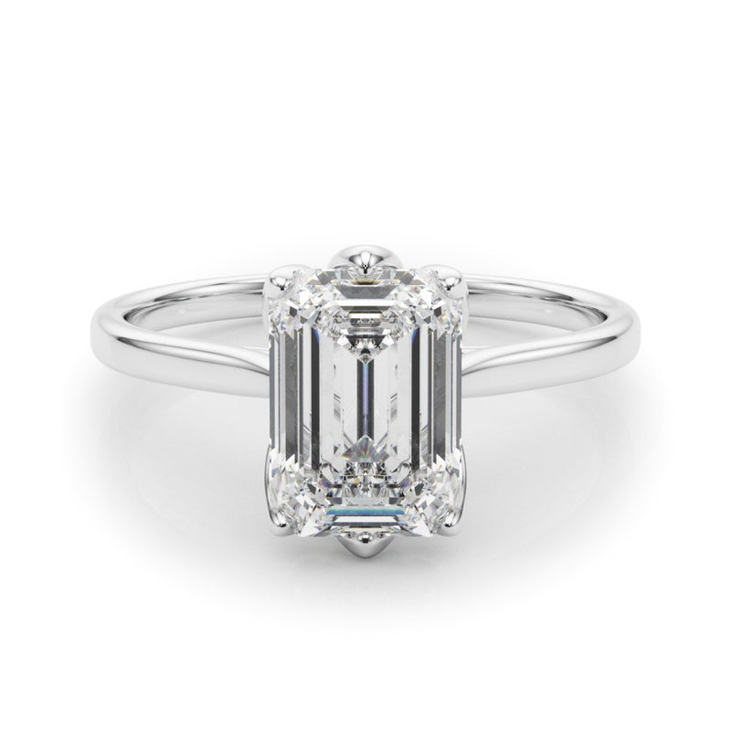 Faye Emerald Cut Solitaire Engagement Ring