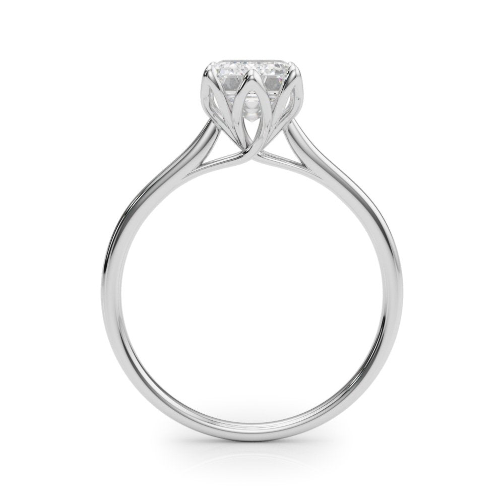 Faye Emerald Cut Solitaire Engagement Ring