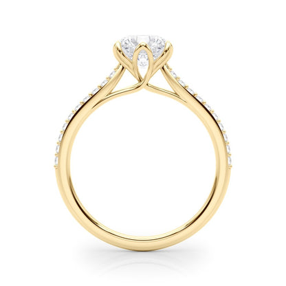 Flavia Round Single Row Engagement Ring