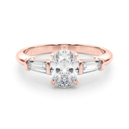 Petra Round Halo Engagement Ring In 14k White Gold
