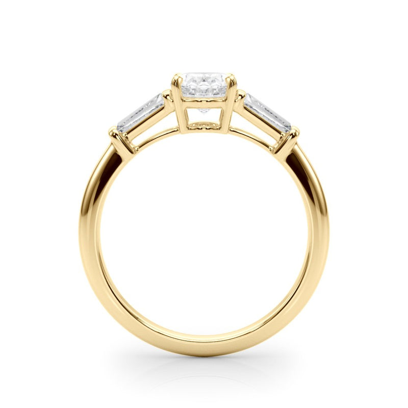 Petra Oval Three Stone Engagement Ring