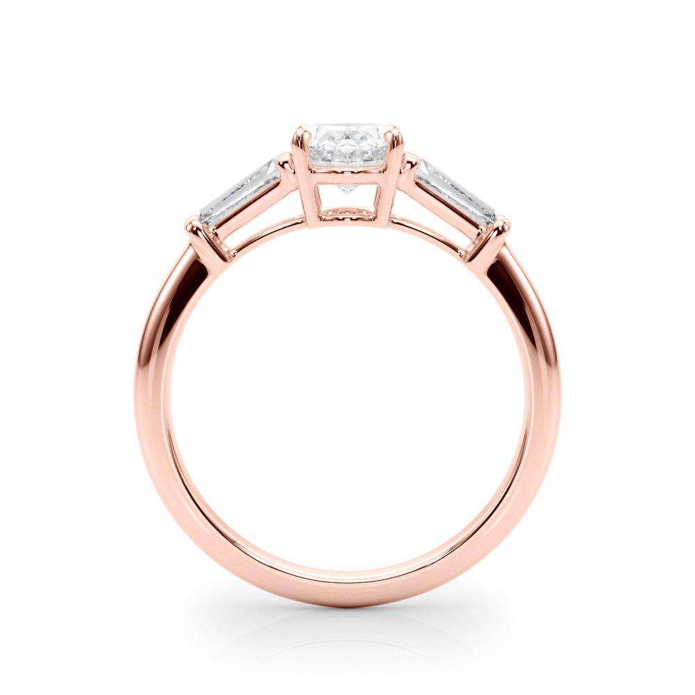 Petra Round Halo Engagement Ring In 14k White Gold