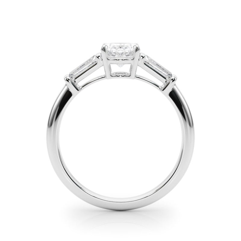 Petra Oval Three Stone Engagement Ring